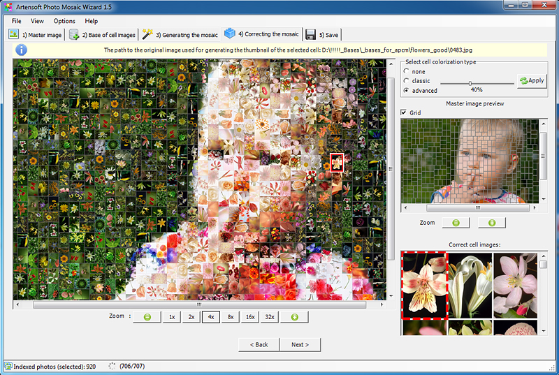 Windows 7 Artensoft Photo Mosaic Wizard 1.6 full