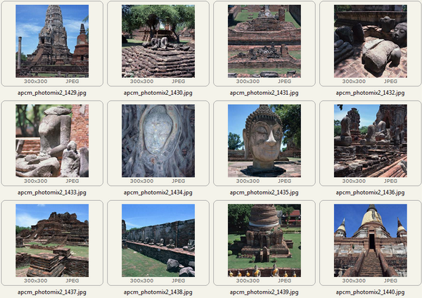 Sample images in the archive