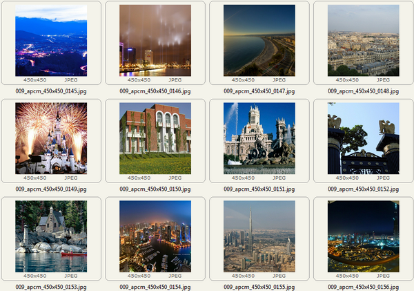 Sample images in the archive