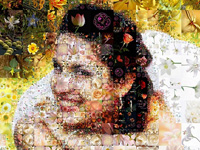 Wedding-floral photo collage